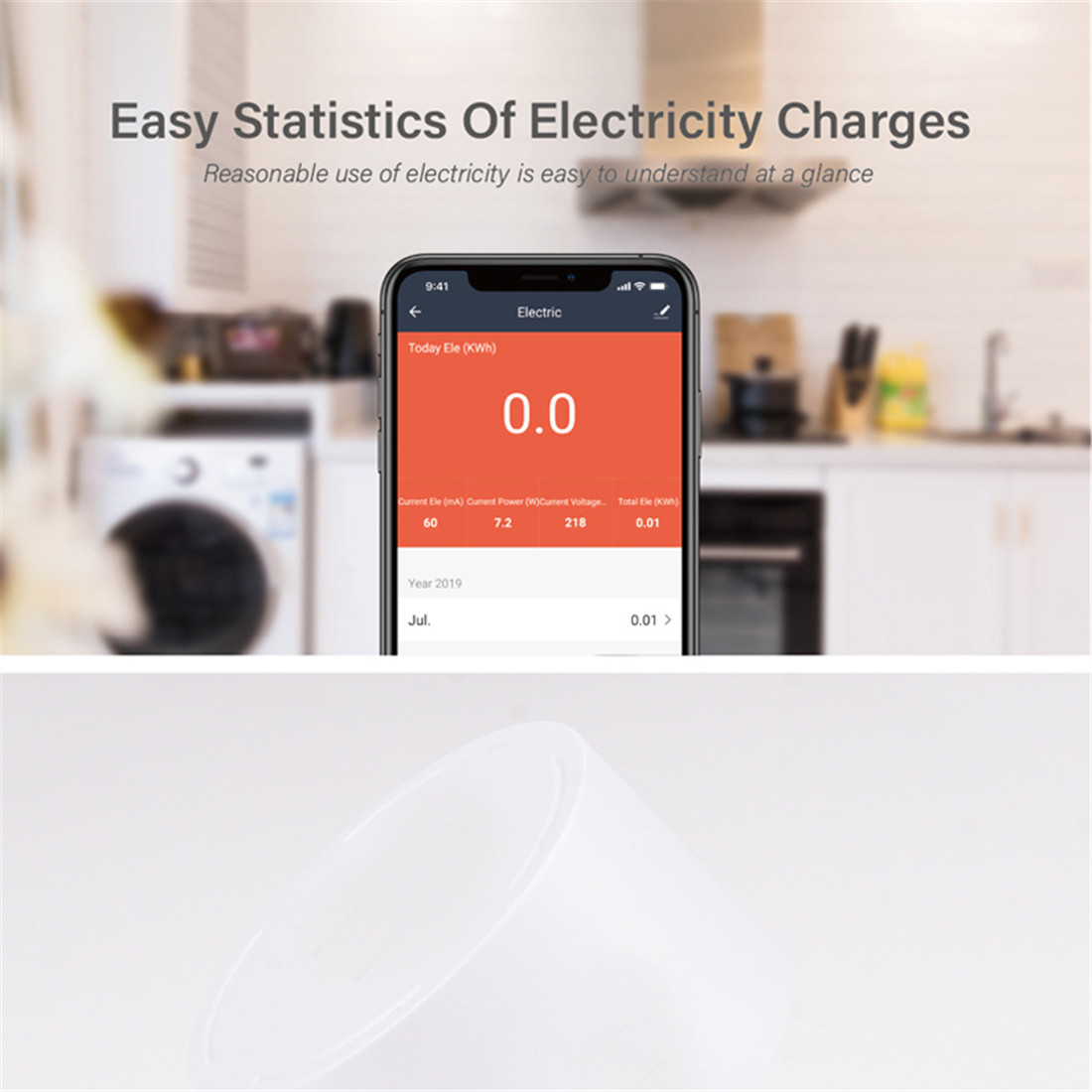 Home Power Wireless Mini USA Wall Electric Plugs, 10A 100-240V Tuya Remote Control Wi-Fi Smart Plug