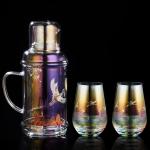 OEM ODM Luxury Glass Cooling Water Bottle 34 Oz Magic Color