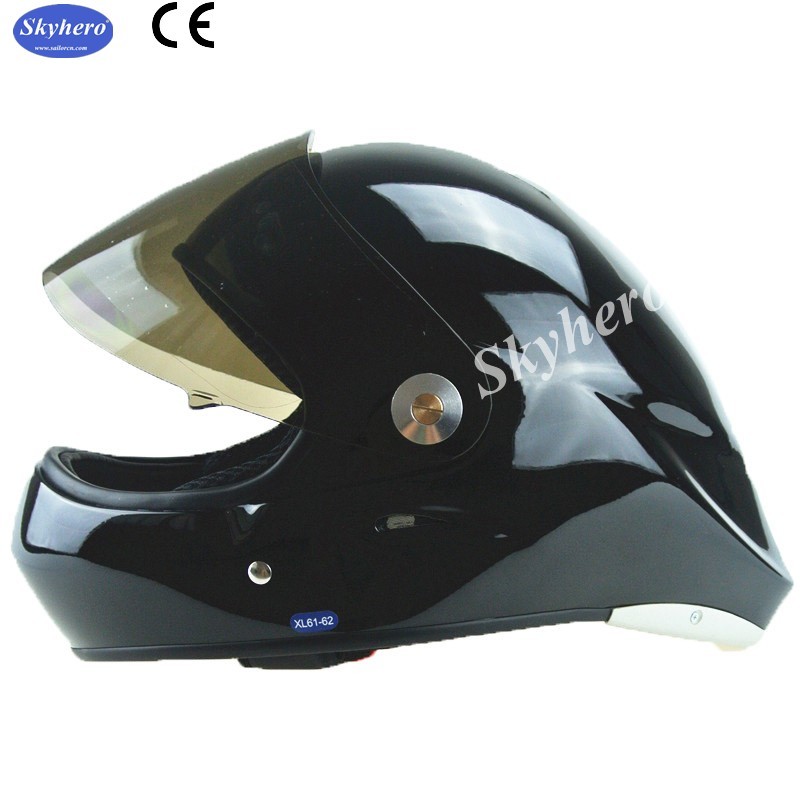 Skate boarding helmet full face CE Full face paragliding helmet red colour Long board helmet