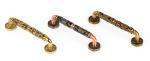 Furniture Hardware Light Luxury Floral Openwork Pattern 24K Gold Plated