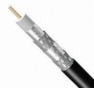 China CATV Coaxial Cable RG6 Quad 18AWG CCS 60% AL Braiding 40% AL Braiding PVC Jacket factory