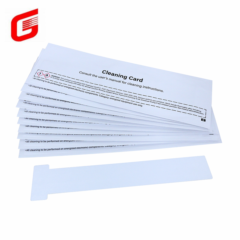 Card Printer ACL004 Alcohol Cleaning T Cards for Evolis Primacy Zenius Elypso Badgy100 Badgy200