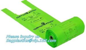China PLA PBAT Cornstarch Made Biodegradable Compostable Dog Poop Bags, Biodegradable Compostable Plastic Poop Dog Print Bag factory