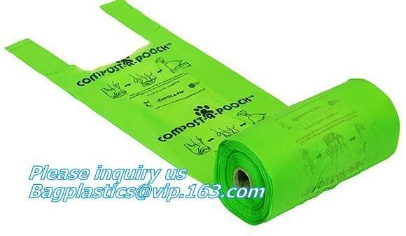 PLA PBAT Cornstarch Made Biodegradable Compostable Dog Poop Bags, Biodegradable