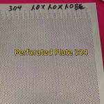 Perforated Sheet Stainless Steel 304 0.5MM THK X HOLE Ø0.5MM X PITCH 1MM X