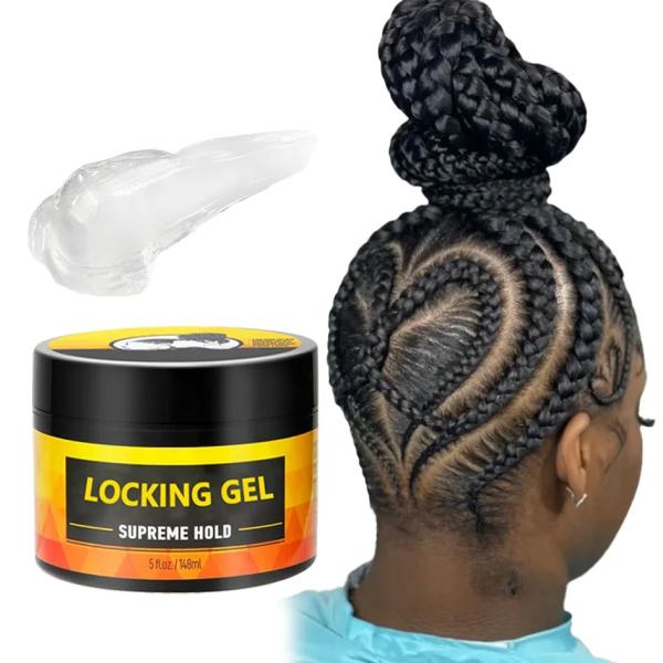 No Flake Extra Hold High Shine Braiding Edge Control Loc Gel Hair Wax Unbranded