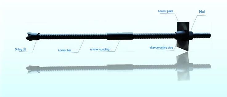25mm - 130mm Diameter Self Drilling Anchor Bolt Hollow Anchor Rods High Strength For Mining