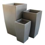 Square Fiberglass Flower Planter Pots For Indoor And Outdoor