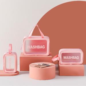China Women Transparent Waterproof Makeup Bag Portable Travel Wash Storage Pouch Large Capacity Organizer Beauty Case factory