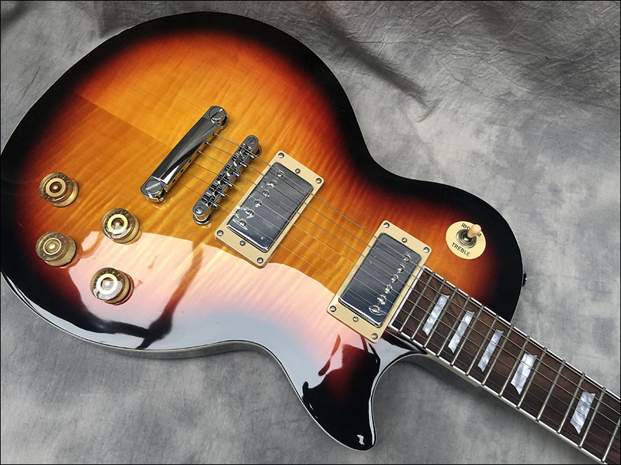 2019 High quality white electric guitar,Mahogany body With Flamed Maple Top,Chrome Hardware,free shipping