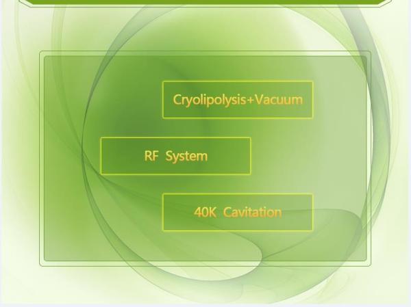 Cosmetic Cryolipolysis Equipment 5 handles Cavitaion RF Cryolipolysis slimming