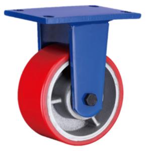 China Polyurethane Wheel On Cast Iron Super Heavy Duty Castors 1800kgs 1.8T factory