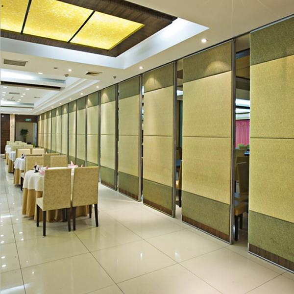 China Decorative Sliding Door Folding Partition Walls with Aluminium Frame for Banquet Hall factory