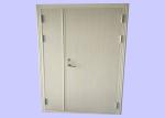 UL/BS Certified Single Leaf Laminating Wood Fire Door With Steel Frame For Hotel