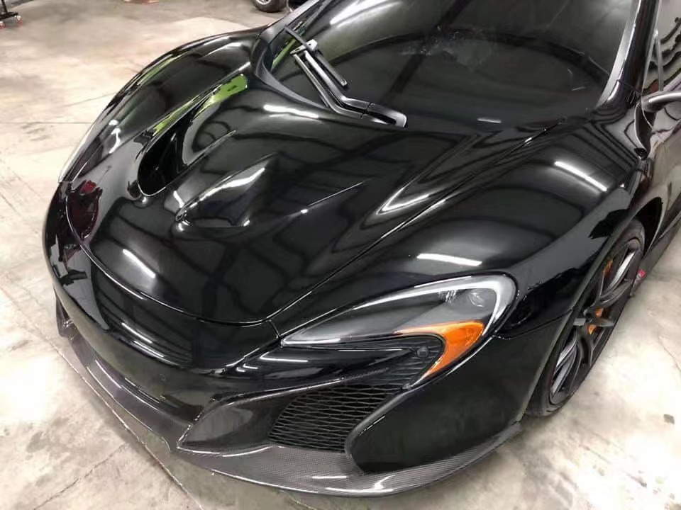 New Product for McLaren MP4-12C 650S Carbon Fiber Hood Mp4-12c 650S Upgraded P1 Style Bonnet and Engine Hatch