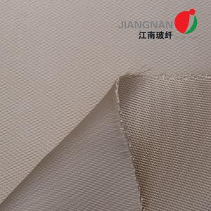China High Temperature Resistance 1000℃ White Yellow High Silica Fiberglass Cloth 1.3mm Thickness factory