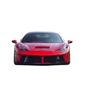 China For Ferrari 458 Carbon Fiber Body Kit 458 Upgraded PD Style Front and Rear Bumper Spoiler Hood Body Kit factory