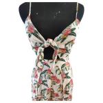 XS Open Leg Deep V Neck Women'S Suspender Dress