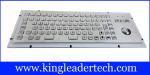 IP65 Rated Stainless Steel Industrial Computer Kiosk Keyboard With Trackball