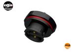 Rear Male 3 Pin CQC Waterproof Panel Mount Connector