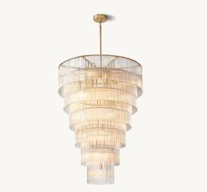 China Round Modern Glass Chandelier Amadeo Grand Chandelier 36'' factory