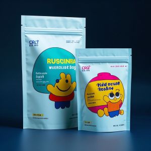 Child Resistant Zipper Bag Heavy-duty Plastic Composite Packaging Custom Sizes &