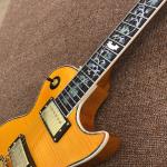 Custom Electric Guitar with Rosewood Fingerboard Colors Binding and Mosaic Gold