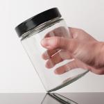 Glass Sealed Storage Jar Transparent Kitchen Suitable Glass Jar For Food