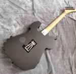 Skull Carving Body 6 Strings Electric Guitar in Matte Black Color