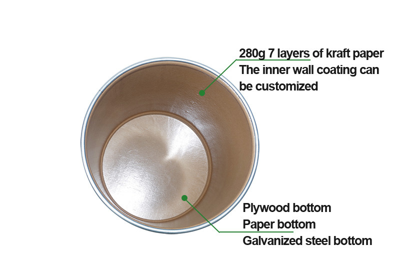 Ferrocene Catalyst Kraft Paper Drum | UN-Certified | Moisture & Chemical Resistant | 25kg Capacity | For Industrial Chemical Packaging