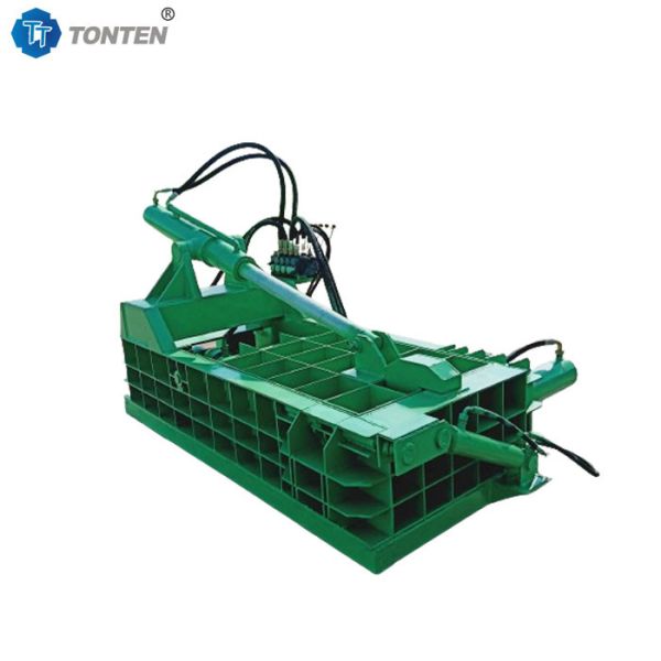 China Horizontal Metal Scrap Hydraulic Briquetting Machine Baler press 200T factory