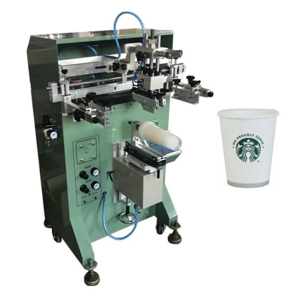 China HONGYU CE Paper Cup Screen Printing Machine 800x800x1200mm adjustable length factory