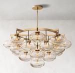 Classic RH Chandelier Upward / Downward Cabrette Round Chandelier 48''