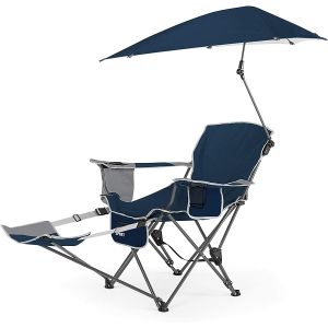 Camping Folding Chair With Umbrella, Recliner Chairs, Beach Chair Adults Camping
