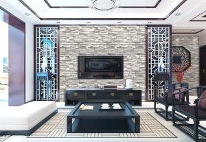 China PVC wallpaper 3D design removeable washable modern style 2017 latest catalog factory