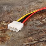 15.5cm 4 Pin Cable Wire Harness IDE Male To Dual SATA 15 Pin