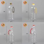 Food Grade Sunflower Oil 1 Litre Bottle Clear Plastic Vinegar Bottle With Handle