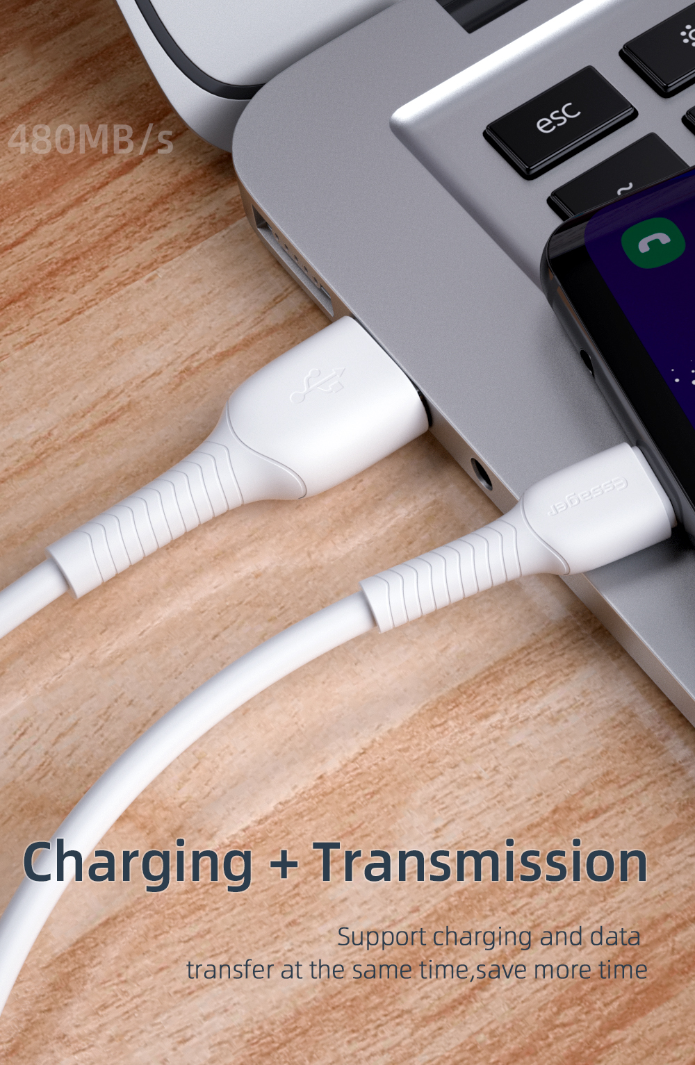 Braid Shielding Fast Charging Type C Data Cable 3A 0.3M 1M 2M For C Devices
