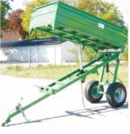 Single Axle 3way Hydraulic Dump Trailer; Small Farm Trailer With three Side