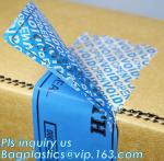 VOID material warranty void non removable labels,tamper evident honeycomb