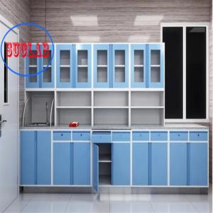 China Full Steel Treatment Room Cupboard with Adjustable Shelves Metal Type factory