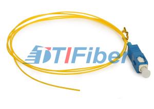 China SC Single mode Fiber Optic Pigtail with UPC APC Polishing Fiber Ferrule factory