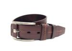 Fashionable Mens Casual Leather Belt Zinc Alloy Buckle Brown Color