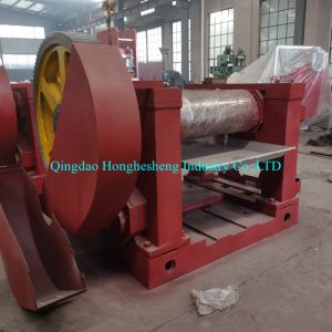 Two Roll Rubber Mixing Mill 60HRC With Motor Below