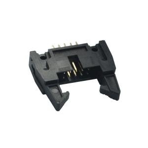 China Gold Plated PCB Board To Wire Connectors Ejector 2.0mm DIP IDC Male Connector factory