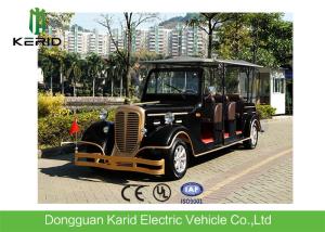 China Comfortable 11 Seats Pure Electric Vintage Cars Tourist Vehicles With AC System factory