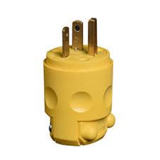 China Yellow General U38/3P U35/2S Male Electric Plug Socket factory