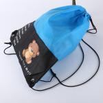 Eco-friendly string grocery Sports non woven Drawstring Bag Organic Grocery