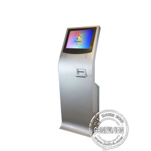 China Slim Touch Screen Kiosk Free Standing , All In One With Panel Screen And Thermal Printer Self-Service Machine factory