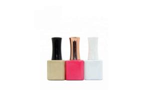 Empty Gel Polish Bottle 13ml Square With Brushes And Caps Color Can Customize